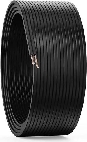 GOODSMANN Low Voltage Electrical Wire 100ft 16AWG 2- Conductor Landscape Lighting Cable Direct Burial Wire with Copper Core PVC Jacket Compatible Low Voltage Outdoor Lights, Path Lights Spotlights ect