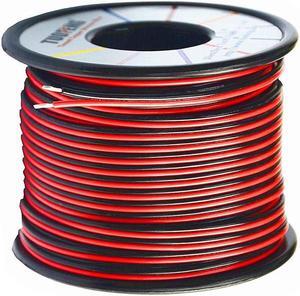 20AWG Electrical Wire 100 ft Red Black Hookup Wire 12V/24V DC Cable LED Strips Extension Wire,20 Gauge Stranded Wire for Doorbell,LED Ribbon Lamp Tape Lighting