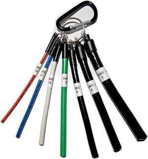 Wire Gauge Sample Pack Assorted Set of Sizes AWG 14,12,10,8,6,4,2 Home Inspector Training Measurement Tool, Home Appliance Circuit Breaker Safety Check