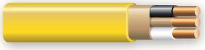 147-1602BR 50-Foot 12/2 NM-B Solid with Ground Wire, Yellow