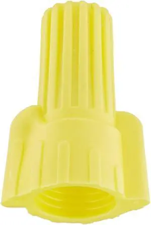 Easy-Twist Winged Wire Connector with Header, Standard Type, 18-10 AWG Wire Range, 300V, Yellow (Bag of 500)