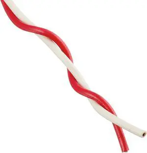 Woods Southwire 56750023 100' 20/2 Twisted Bell Residential Indoor Electrical Wire; Red and White