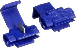 3M Scotchlok Electrical Tap IDC (Insulation Displacement Connector) 560B-BULK, Blue, 1816 AWG (solid/stranded), 14 AWG (stranded), Pack of 500