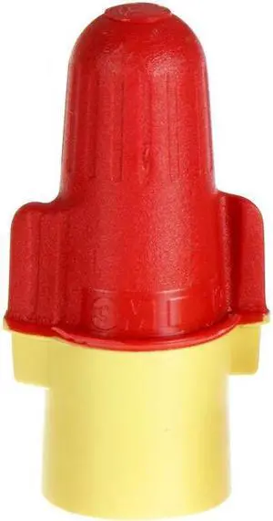 3M Performance Plus Wire Connector, Flexible Steel Spring Connectors, 22-8 AWG, Red and Yellow Color (R/Y+), Bag of 100