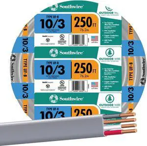 SOUTHWIRE COMPANY #13059155 250' 10/3 W/G UF Cable