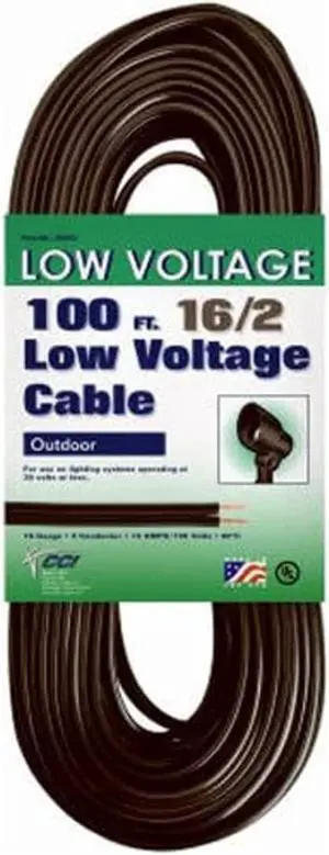 Woods Coleman Cable 095021008 16/2 Low Voltage Lighting Cable, 100-Feet