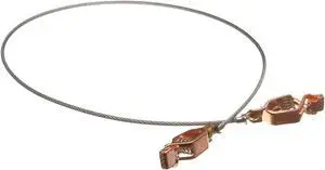 Justrite 8500, 3' Long Flexible Bonding Wire with Two Clips