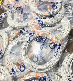 22 AWG 4 Conductor Stranded Shielded Plenum Cable White CL3P Jacket for Security/Alarm/Access Control/Sound - 100 Foot Roll in a bag