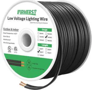 FIRMERST 14/2 Low Voltage Landscape Wire Outdoor Lighting Cable 260 Feet
