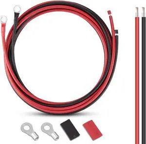 iGreely 10 Gauge Wire Tinned Copper Tray Cable - Connect Charge Controller and Battery for Solar Panel MPPT RV Automotive Marine Boat 5FT 10AWG
