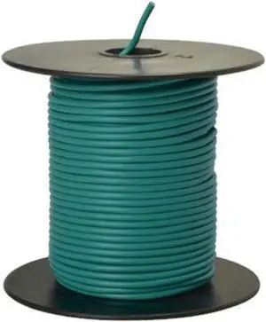 Southwire 55835023 Primary Wire, 18-Gauge Bulk Spool, 100-Feet, Green