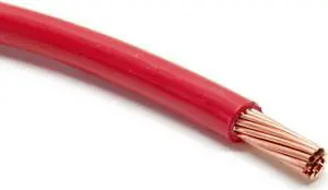 6 AWG 19-Stranded THHN Red Copper Building Wire (100ft Cut)