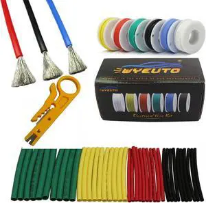 18awg Stranded Wire Core Hook up Wires-6 Different Colored Jumper Wire 16.4ft or 5m Each,18 Gauge Tinned Copper Wire Silicone (OD: 2.3mm) Hook up Wire Kit