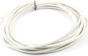 uxcell 5 Meter/16.4ft 2mm2 230C Flexible Silicone High Temperature Braided Wire Cable White