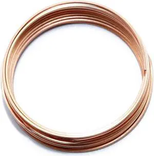Solid Bare Copper Wire Square, Bright, Dead Soft, 25 Feet, 16 Gauge