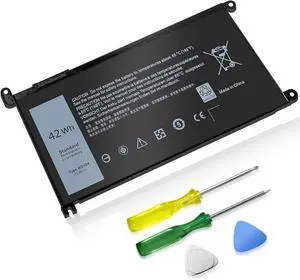WDX0R Laptop Battery Replacement for Dell inspiron 13 14 15 7000 5000 Series 5379 5567 5570 5579 7378 7573 7579 Latitude 3500 3400 3340 3580 3590 3480 3490 3189 3390 3190 P69G P58F 3CRH3 42Wh 11.4V
