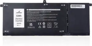 H5CKD Laptop Battery Compatible with Dell Latitude 3410 3510 Vostro 5300 5401 5501 Inspiron 5300 5401 5408 5501 5508 5400 7405 7300 7500 2-in-1 Series 07T8CD 0TXD03 09077G JK6Y6 [15V/53Wh]