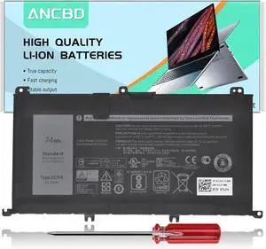 357F9 Laptop Battery Replacement for Dell Inspiron 15 5000 7000 Series 5576 5577 7557 7559 7566 7567 Series 0357F9 0357F9 0GFJ6 00GFJ6 071FJ4 71JF4 P65F P65F001 P57F P57F003 6Cell 11.4V/74Wh