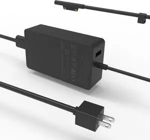 65W Surface Pro Laptop Charger for Microsoft Surface Pro 10, 9, 8, 7, 7+, 6, 5, 4, 3, X, Windows Surface Laptop 6, 5, 4, 3, 2,1, Surface Book 3, 2, 1, Surface Go Tablet, 10FT, LED,Supply 36W, 44W