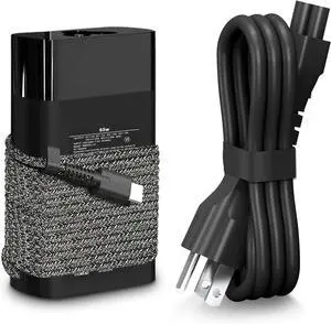 New Slim HP 65W USB C Laptop Charger Replacement for HP Spectre X360,Chromebook,Elitebook x360,Envy,Elite x2 Travel Fast Charging Type C Power Cord Ac Adapter