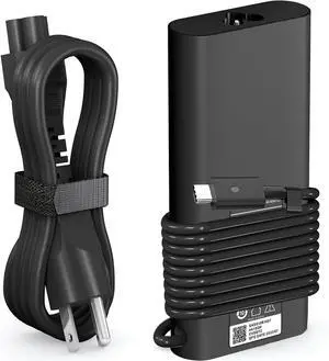 130W USB C Laptop Charger for Dell Laptop Charger Type C Slim AC Power Cord for Dell Precision 5550 5560 5570 5750 3560 XPS 15 9500 9575, XPS 17, Latitude 7410 7310 Dell USB C