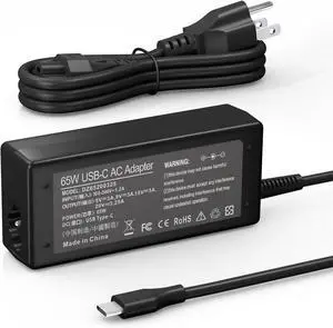 65W 45W USB C Chromebook Charger for HP, Dell, Lenovo, Samsung, Acer, Asus, Chromebook X360 11 13 14, HP Spectre X360 Lenovo Thinkpad Type C Power Supply Cord.