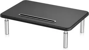 suptek Monitor Laptop Stand,Monitor Laptop Stand Riser for Desk,3 Height Adjustable,Laptop Computer Stand With Metal Vented Platform for Laptop, PC, Printer(MST003M)