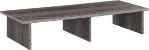 Convenience Concepts Designs2Go Wide TV Riser 42", for TVs up to 46" - Contemporary TV or Computer Riser for Living Room, Modern Office, Den, Weathered Gray