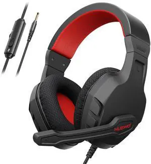 NUBWO U3 Gaming Headset with Microphone, Safe Volume Limited, Kids Headphones for Switch, Super Lightweight, Rich Sound, 3.5mm Jack for NS, PS4, PS5, Xbox, Tablet, iPad Computer, Red NUBWO U3 Gaming Headset with Microphone, Safe Volume Limited, Kids Headphones for Switch, Super Lightweight, Rich Sound, 3.5mm Jack for NS, PS4, PS5, Xbox, Tablet, iPad Computer, Red