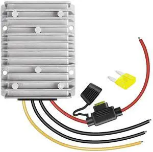 30A 360W DC 36V/48V to 12V Voltage Converter with Fuse - Waterproof Step Down Regulator Buck Reducer Power Transformer for Golf Cart - DC 36V/48V to 12V 30A