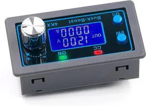 DC DC Buck Boost Converter Variable Voltage Regulator CC CV 0.5-30V 4A 5V 6V 12V 24V Power Module Adjustable Voltage Regulated Laboratory Power Supply