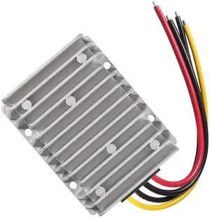Diann DC 8V-40V to 13.8V 25A Automatic Buck Boost Converter Step Down/Up Regulator Voltage Reducer Converter Waterproof Regulated DC Power Supply for Golf Cart Club Car LED Light