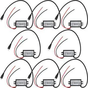 Weewooday 3 Pieces 12V to 5V Converter DC-DC Buck Module Micro USB Power Adapter Car Power Converter Regulator