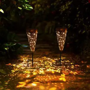 4 Pack Dragonfly Solar Garden Pathway Lights Outdoor,Metal Garden Decorations Outdoor Lights with Patterns and Warm Light,Waterproof Landscape Lighting for Path Patio Backyard Yard
