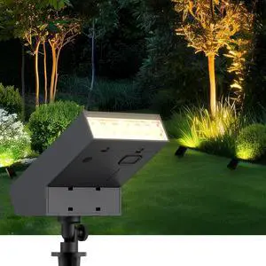 Solar Pathway Lights Outdoor, Dimmable Solar Spot Light IP65 Waterproof, 500LM 3000K Solars Outdoor Lighting for Walkway Landscape Lawn Yard