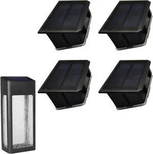 GOODFOEVER 4 Pack Solar Light Replacement Top for Outdoor Fence and Wall, Waterproof Insert (4 Pack)