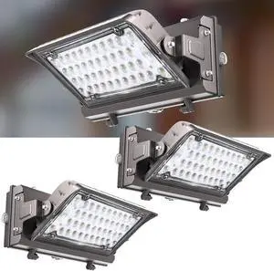 Lightdot 150W LED Wall Pack Lights, 360° Adjustable Panel with Dusk to Dawn Photocell, 22500Lm 5000K Daylight, IP65 Waterproof & Advanced Heat Dissipation Outdoor Security Lighting(Height:10~20ft)