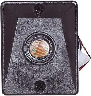 Replacement Dusk to Dawn Sensor for Outdoor Pole Lights - Automatic On/Off Light Sensor for Outdoor Lighting  Steel Light Sensor, Black, Design House 502146