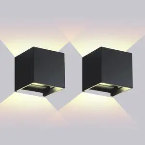 Outdoor Wall Lights 2PCS 3000k Wall Light Outdoor Porch Light Modern Wall Sconce up Down Light Outdoor Wall Light fixtures 20W LED Wall Pack Light