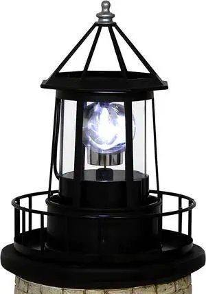 Solar Lighthouse Rotating Light - 360 Degree Light Houses Lamp For Yard, IP65 Waterproof Durable Lighthouse Lamps Towers Statue Lights For Outdoor Garden Pathway Patio (Black -Large - Style B) Solar Lighthouse Rotating Light - 360 Degree Light Houses Lamp For Yard, IP65 Waterproof Durable Lighthouse Lamps Towers Statue Lights For Outdoor Garden Pathway Patio (Black -Large - Style B)