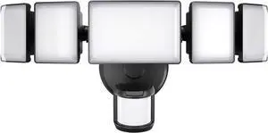 Olafus 100W Motion Sensor Outdoor Lights, 10000LM 6500K Daylight Flood Lights Outdoor Motion Sensor, Dusk to Dawn Outdoor Lighting, IP65 Waterproof Motion Detector Lights for Outside, Black