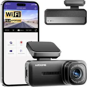 AZDOME M200 Mini Dash Cam WiFi Dashcam - Single Channel Dash Cam for Broad Road Coverage - Built-in WiFi - Full HD Resolution - Parking Monitor - App Connectivity - Collision Detection - Night Vision AZDOME M200 Mini Dash Cam WiFi Dashcam - Single Channel Dash Cam for Broad Road Coverage - Built-in WiFi - Full HD Resolution - Parking Monitor - App Connectivity - Collision Detection - Night Vision