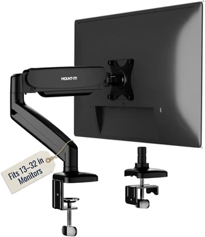 Mount-It! Single Monitor Arm Desk Mount, 13-32", 17.6 lbs Mount-It! Single Monitor Arm Desk Mount, 13-32", 17.6 lbs
