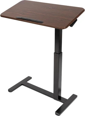 Mount-It! Overbed Table with Wheels, Tilting Adjustable Height Walnut Mount-It! Overbed Table with Wheels, Tilting Adjustable Height Walnut