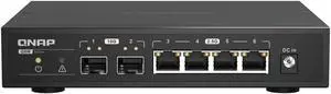 QNAP QSW-2104-2S-A-US: 2.5GbE RJ45 & 10G SFP+ Plug & Play Network Switch