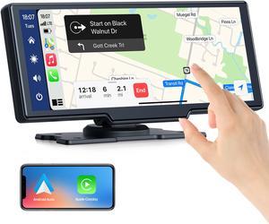 CAMPARK Wireless Apple Carplay Car Stereo Receiver, Portable Carplay Screen GPS Navigation for Cars, 9.26 Inch Touch Screen Car Audio Receiver with Siri/Google Assistant, Bluetooth, Android Auto