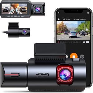 Vantrue S1 Pro 2.7K Front and Rear 5G WiFi Dual Dash Cam, STARVIS 2 HDR  Night Vision, 1440P 60FPS Hidden Dash Camera for Cars, Built-in GPS, Voice