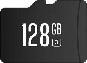 CAMPARK 128GB TF SD Card U3 Class 10 Memory Card High Speed Full HD Video