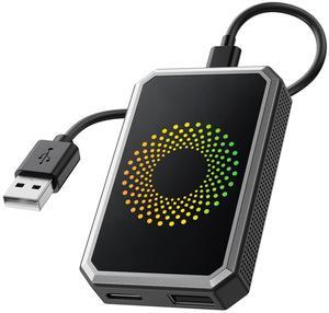 Lamtto Wireless Carplay Adapter, 3 in 1 Magic Video Box with Built in Netflix YouTube, Dongle with USB Drive and HDMI Output for OEM Wired Apple Car Play and Ared Apple Car Play and Android Auto Cars