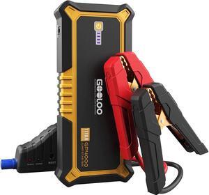 GOOLOO  4000A Peak SuperSafe Car Jump Starter (All Gas, up to 10.0L Diesel Engine) 12V Auto Battery Jumper Booster + USB Quick Charge and Type C Port, Portable Power Pack for Trucks, SUVs